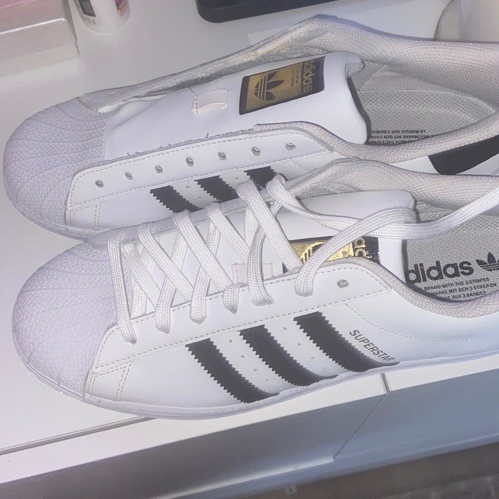 adidas super star mens size 9 women size 11